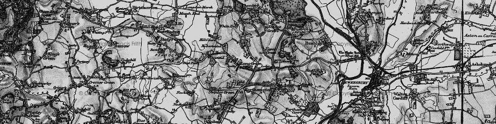 Old map of Long Green in 1896