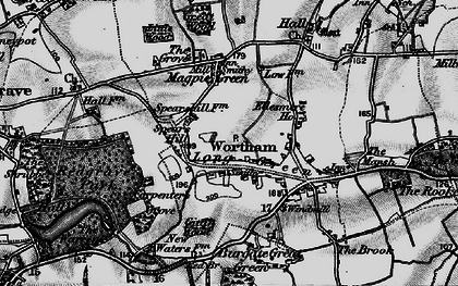 Old map of Long Green in 1898