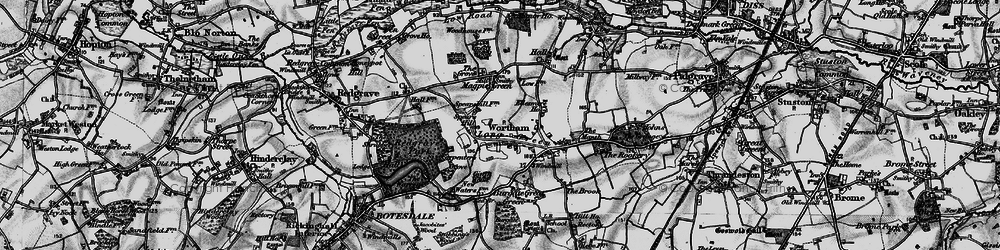 Old map of Long Green in 1898