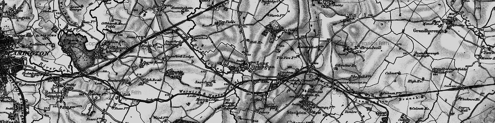 Old map of Long Itchington in 1898