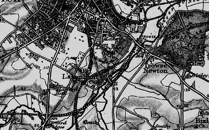 Old map of Long John's Hill in 1898