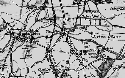 Old map of Long Lane in 1899