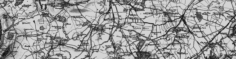 Old map of Long Lane in 1899