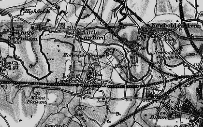 Old map of Long Lawford in 1899