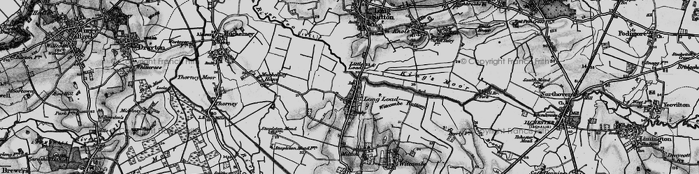 Old map of Witcombe Bottom in 1898