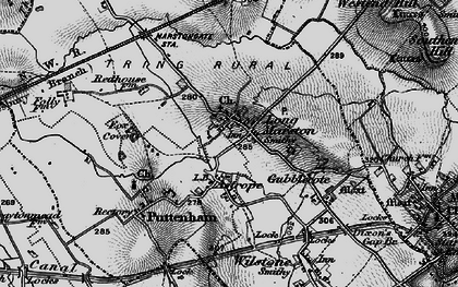 Old map of Long Marston in 1896