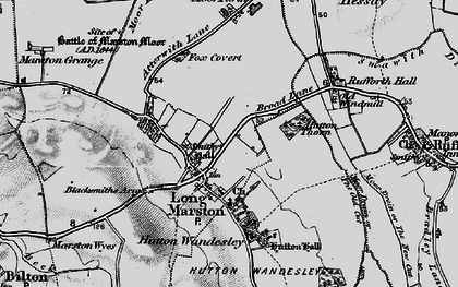 Old map of Long Marston in 1898