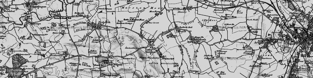 Old map of Long Marston in 1898