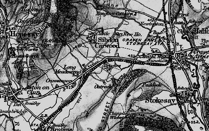 Old map of Long Meadowend in 1899