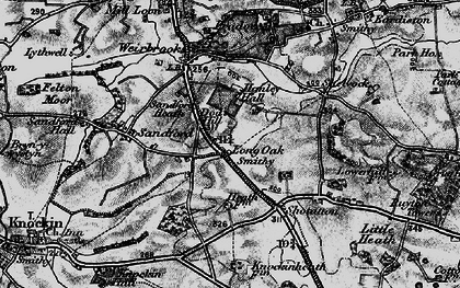 Old map of Long Oak in 1899