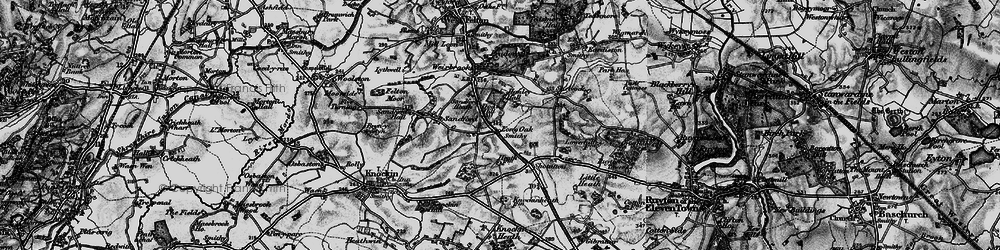 Old map of Long Oak in 1899