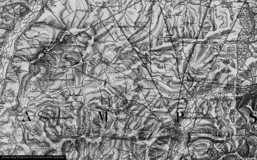 Old Map of Long Park, 1895 in 1895