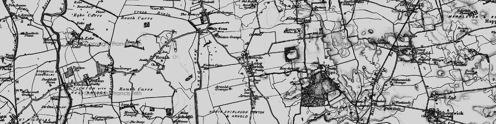 Old map of Long Riston in 1897
