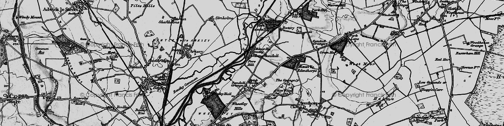 Old map of Long Sandall in 1895