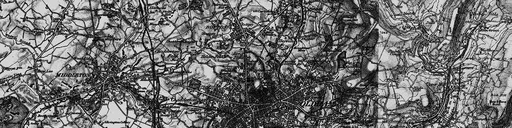 Old map of Long Sight in 1896