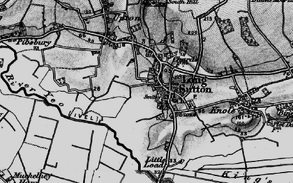 Old map of Long Sutton in 1898