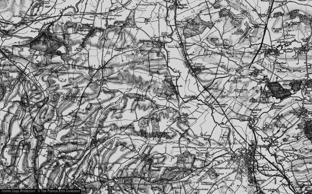 Old Map of Long Whatton, 1895 in 1895