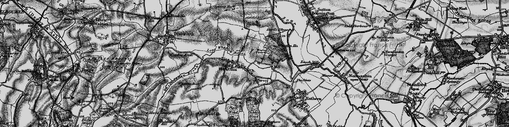 Old map of Long Whatton in 1895