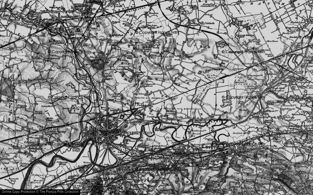 Old Map of Longbarn, 1896 in 1896