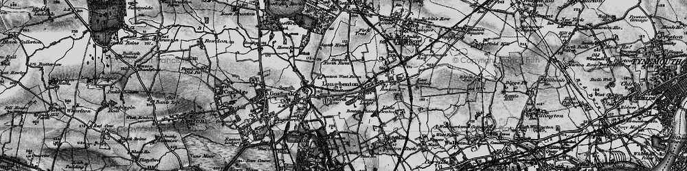Old map of Longbenton in 1897