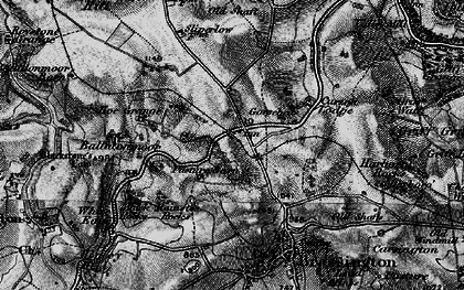 Old map of Ballidonmoor in 1897