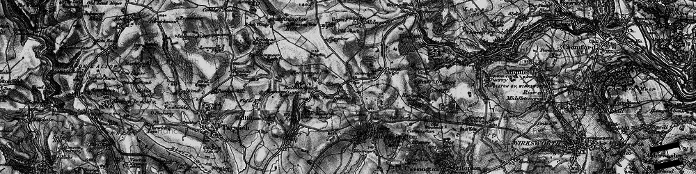 Old map of Ballidonmoor in 1897