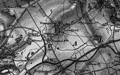 Old map of Longcot in 1896