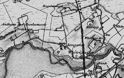 Old map of Longcroft in 1897