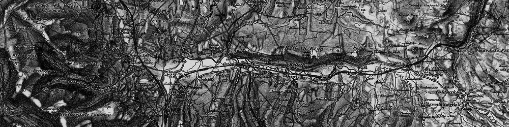 Old map of Longdale in 1897