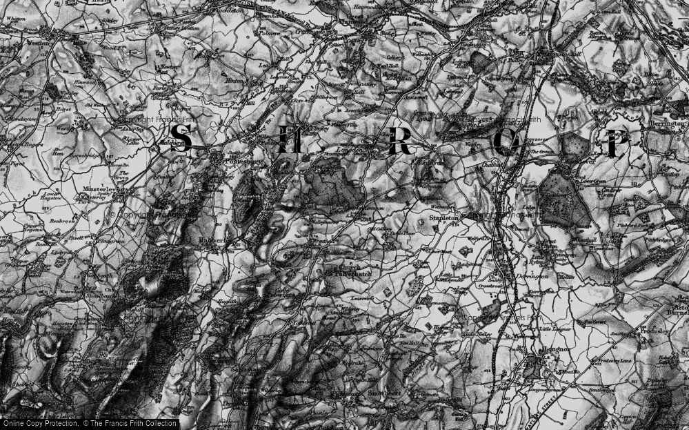 Old Map of Longden Common, 1899 in 1899