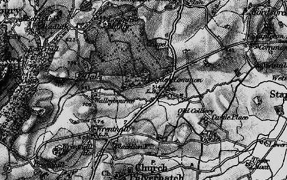 Old map of Longden Common in 1899