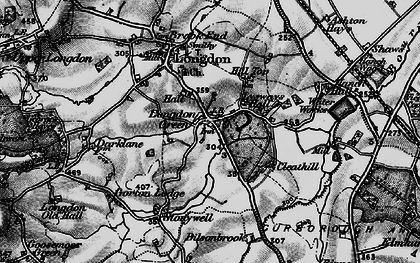 Old map of Longdon Green in 1898