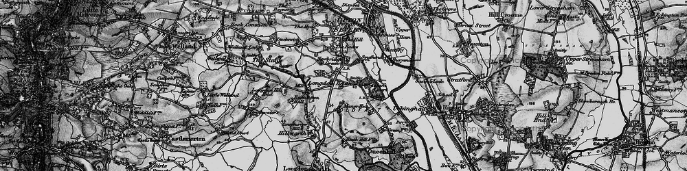 Old map of Longdon Heath in 1898