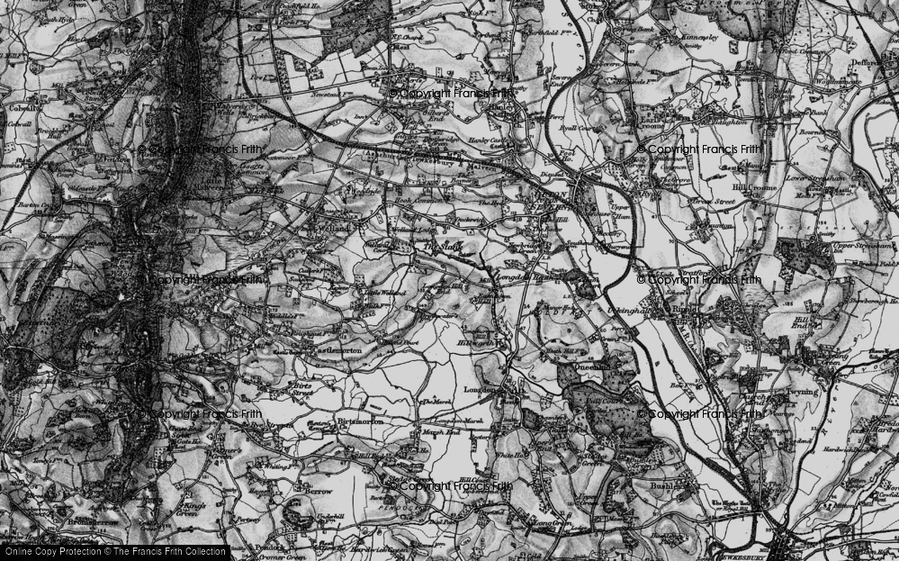 Old Map of Longdon Hill End, 1898 in 1898