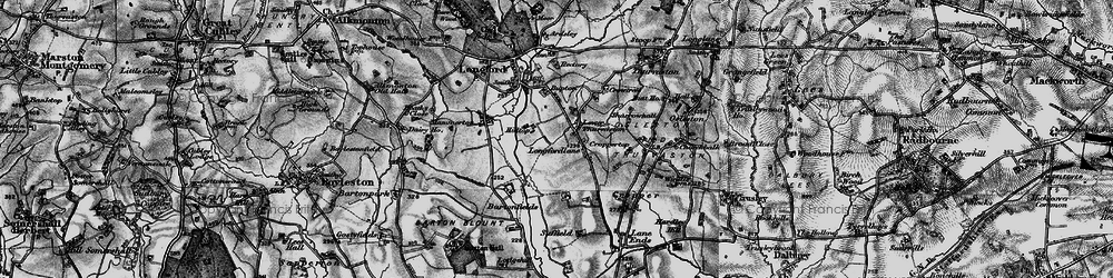 Old map of Longfordlane in 1897