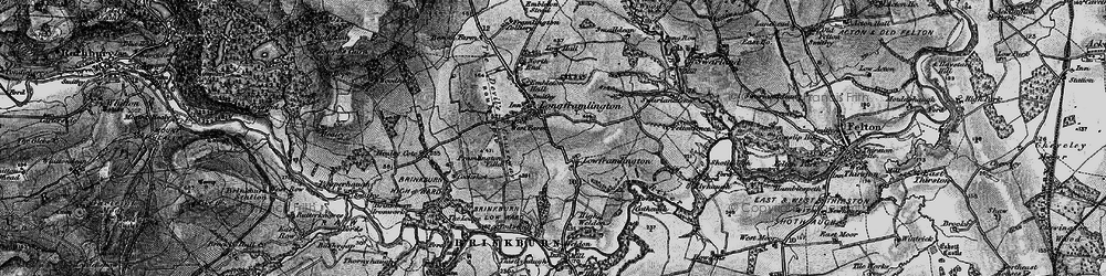 Old map of Longframlington in 1897