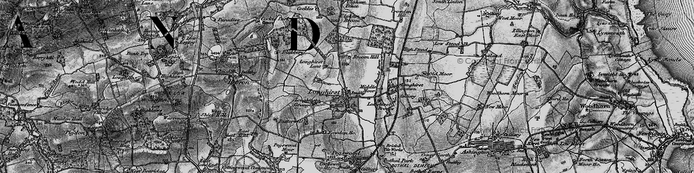 Old map of Longhirst in 1897