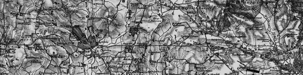 Old map of Longlane in 1897