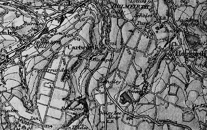 Old map of Longley in 1896