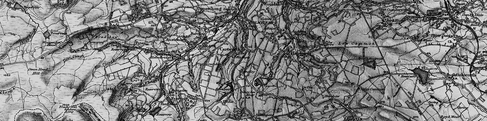 Old map of Longley in 1896