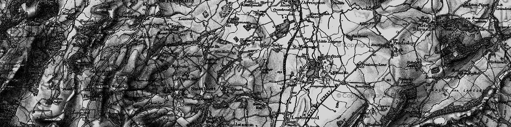 Old map of Longnor Park in 1899