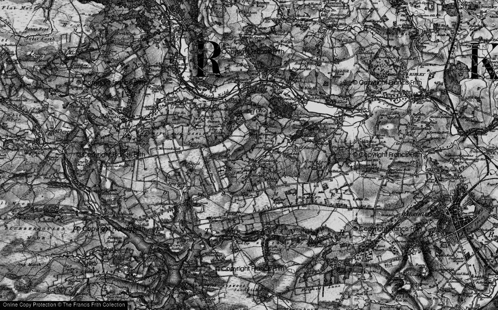 Old Map of Longscales, 1898 in 1898