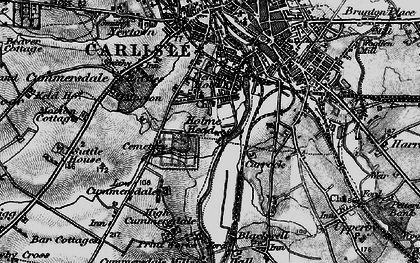 Old map of Longsowerby in 1897