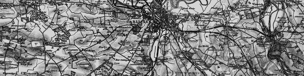 Old map of Longsowerby in 1897