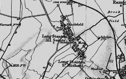 Old map of Longstanton in 1898