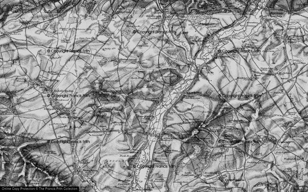 Old Map of Longstock, 1895 in 1895