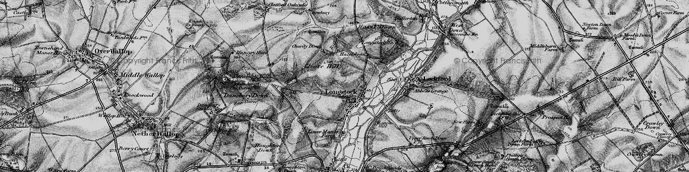 Old map of Longstock in 1895