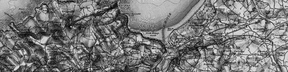 Old map of Longstone in 1896