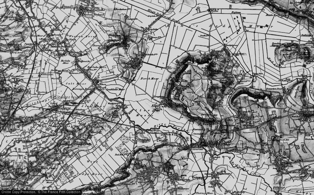Old Map of Longstone, 1898 in 1898