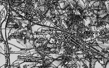 Old map of Longton in 1897